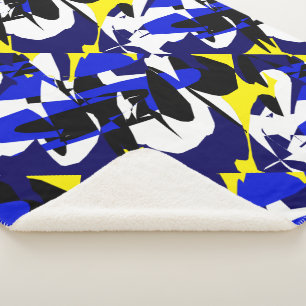 Abstract Art Geometry One Of A Kind Throw Blanket