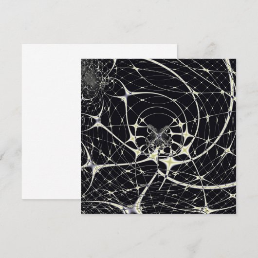 Abstract Art Golden Spiderweb (Front/Back)