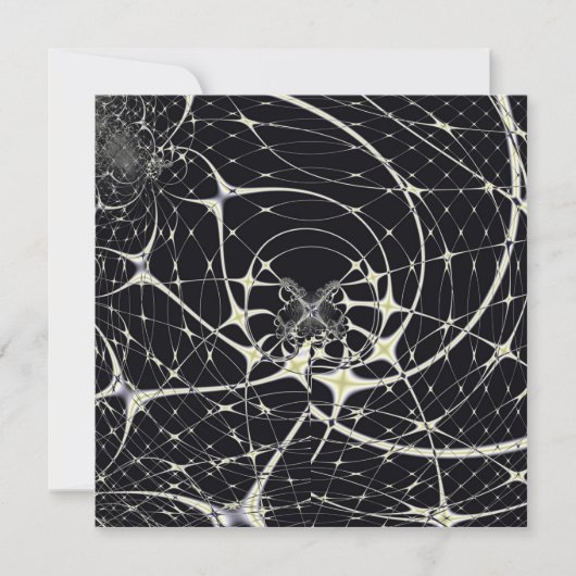 Abstract Art Golden Spiderweb (Front)