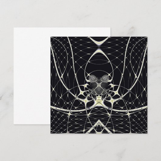 Abstract Art Golden Spiderweb (Front/Back)