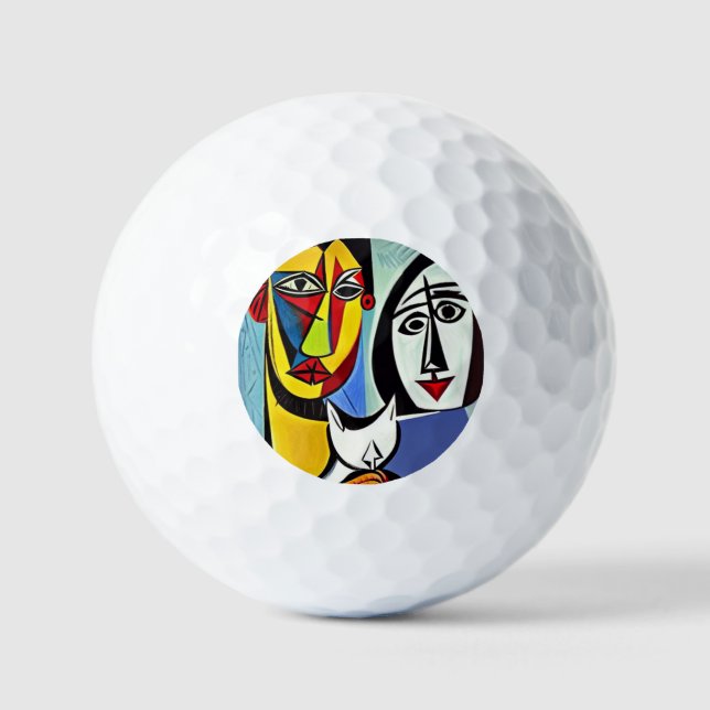 Abstract Art Golf Ball (Front)
