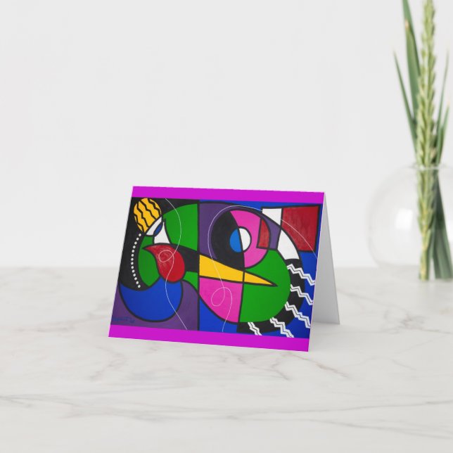 Abstract Art Greeting Card (Front)