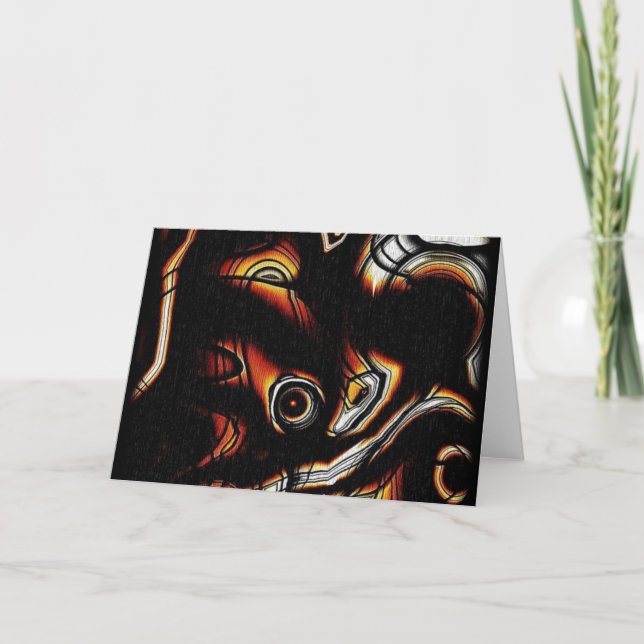 Abstract Art Greeting Card (Front)