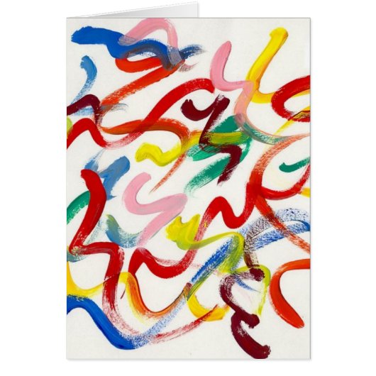 Abstract Art Greeting Card (Front)