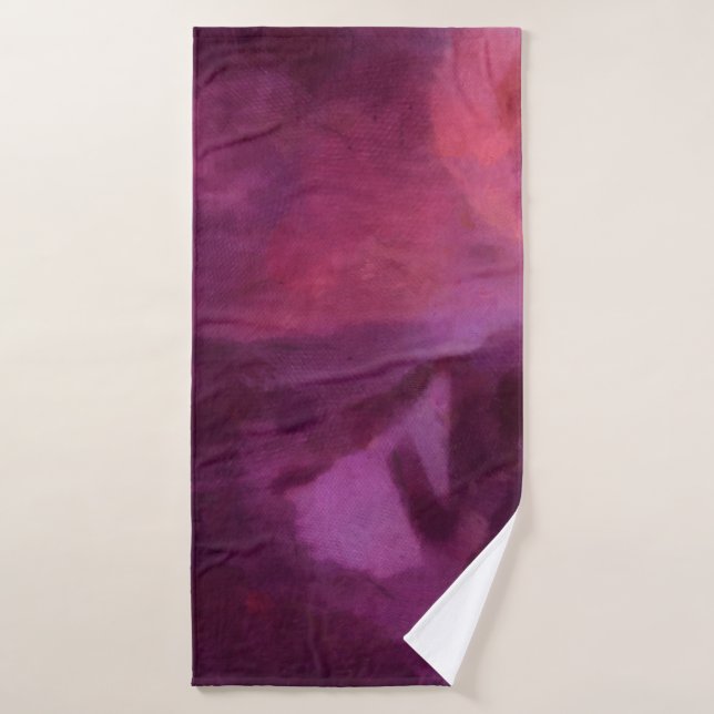 Abstract art grunde texture bacground. Dirty patte Bath Towel (Bath Towel)