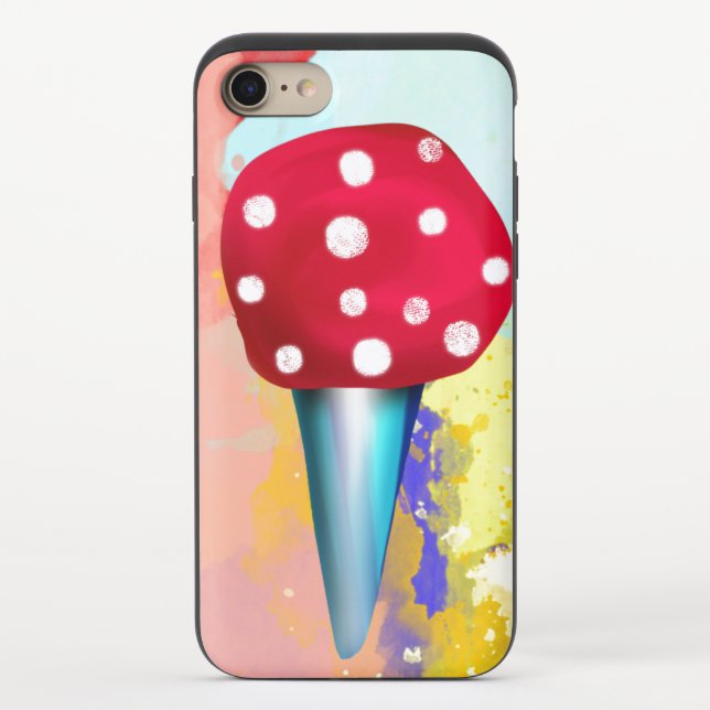 ABSTRACT ART  ice cream strawberry Uncommon iPhone Case (Back)