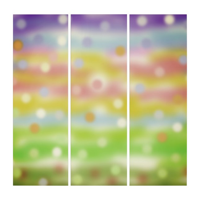 Abstract Art in Multicolor Shades Canvas Print (Front)