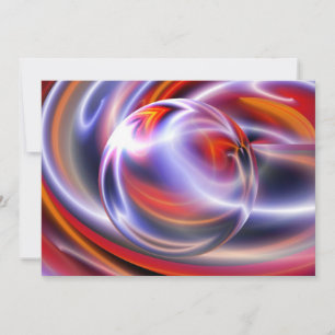 Abstract Art Invitations - Abstract Sphere & Waves
