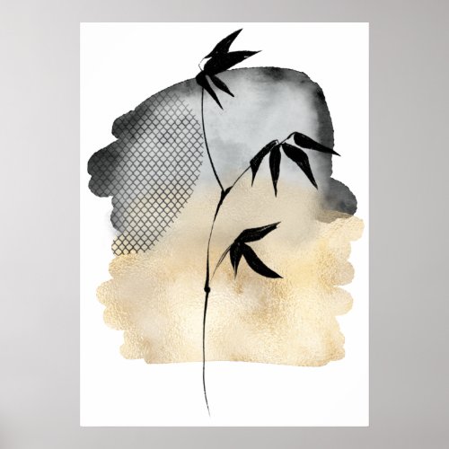 Abstract art Japanese Poster