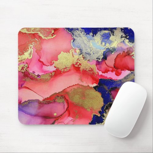 Abstract Art Jewel Tone Mouse Pad