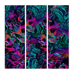 Abstract Art Jungle Triptych