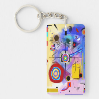 Abstract Art Key Chain inspired by Kandinsky