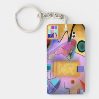 Abstract Art Key Chain inspired by Kandinsky