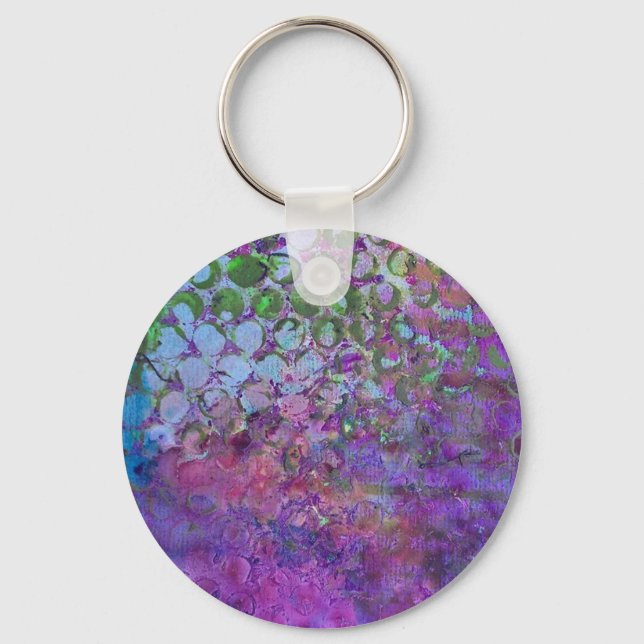 Abstract Art Keychain (Front)