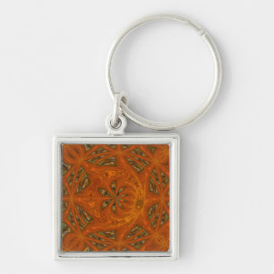 Abstract Art Labyrinth Keychain