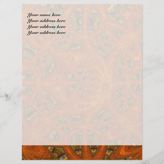 Abstract Art Labyrinth Letterhead (Front)