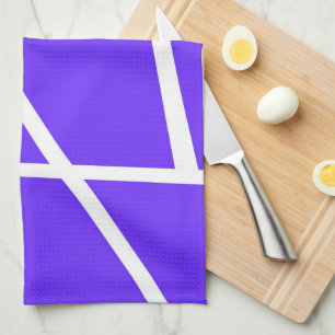Abstract Art Lavender Blue Purple White Minimalism Kitchen Towel