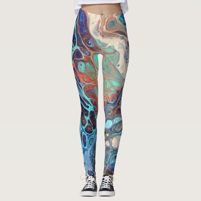 Abstract Art Leggings (Front)