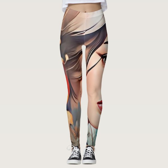 Abstract Art Leggings (Front)