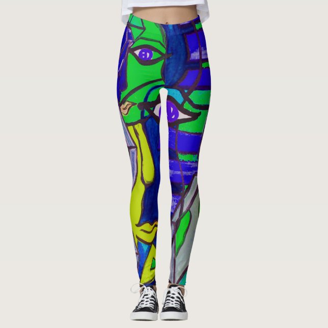 Abstract Art Leggings (Front)
