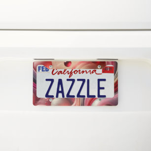 Abstract Art License Plate Frame
