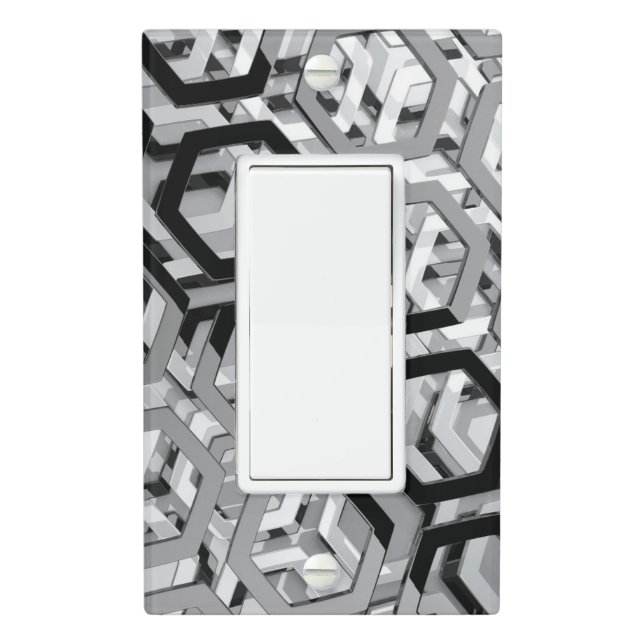 Abstract Art Light Switch Cover (In Situ)
