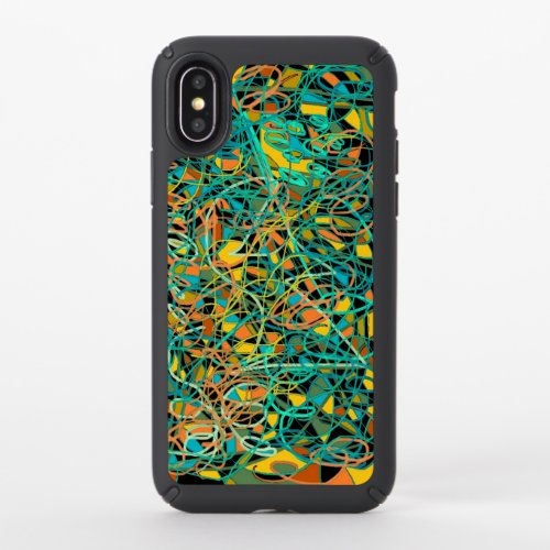 abstract art lines and vines classical speck iPhone x case