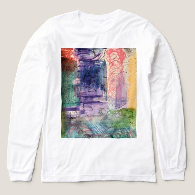 Abstract Art Long Sleeve Shirt (Design Front)