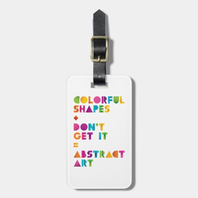Abstract Art Luggage Tag (Front Vertical)