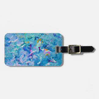 Abstract Art Luggage Tags Stand Out at the Airport