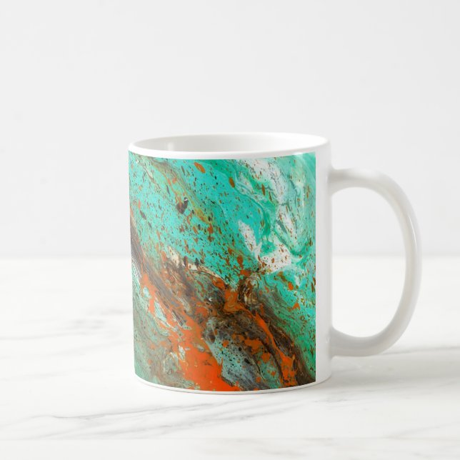 Abstract Art - Lush Earth Coffee Mug (Right)