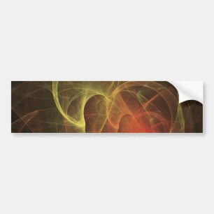 Abstract Art Magic Flame Bumper Sticker