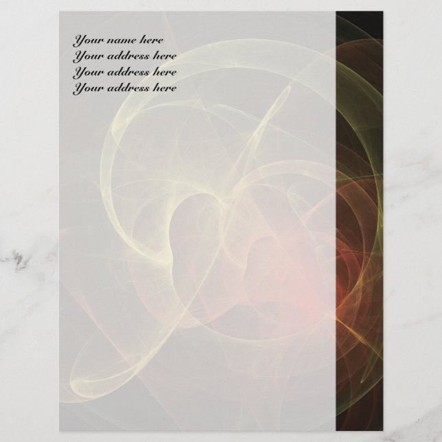 Abstract Art Magic Flame Letterhead (Front)