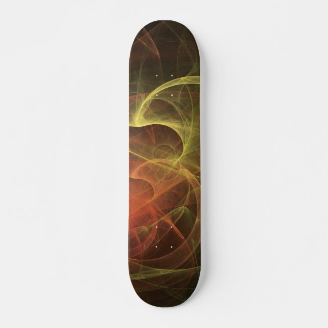 Abstract Art Magic Flame Skateboard Deck (Front)