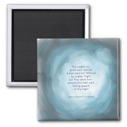 Abstract Art Magnet with Inspirational Quote
