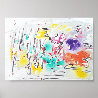 Abstract Art Matte value Poster