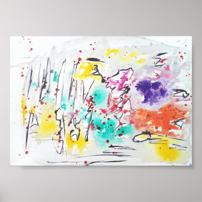 Abstract Art Matte value Poster (Front)