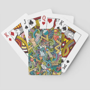 Abstract Art Medical Icon Pattern Poker Cards