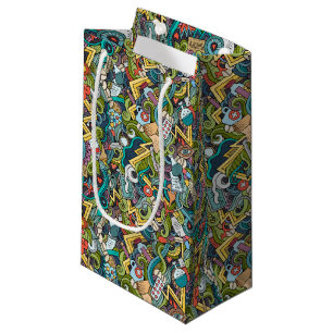 Abstract Art Medical Icon Pattern Small Gift Bag