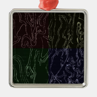 Abstract Art Metal Ornament