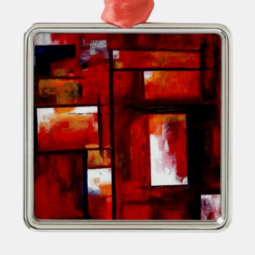 Abstract Art Metal Ornament