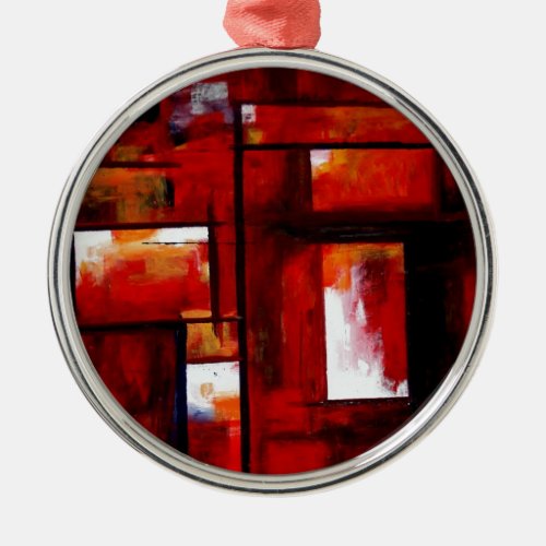 Abstract Art Metal Ornament