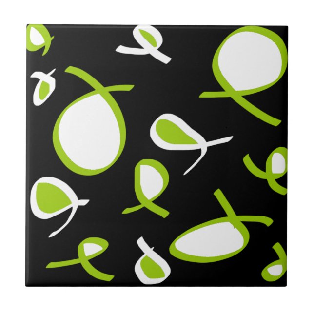 Abstract Art Minimalism Ceramic Tile (Front)