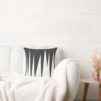 Abstract Art Minimalism Grey White Lines Throw Pillow