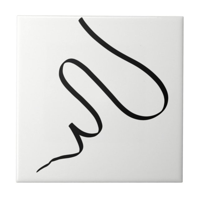 Abstract Art Minimalism Minimalistic Ceramic Tile (Front)