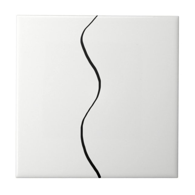Abstract Art Minimalism Minimalistic Ceramic Tile (Front)