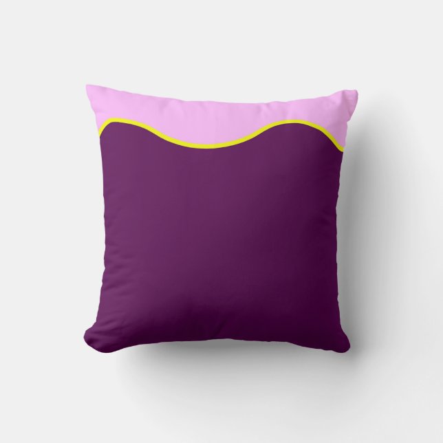 Abstract Art Minimalism Pastel Pink Throw Pillow (Front)