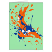 Abstract Art Mint Green Modern Art paint splash (Front)