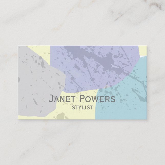 abstract art  modern custom business card (Front)