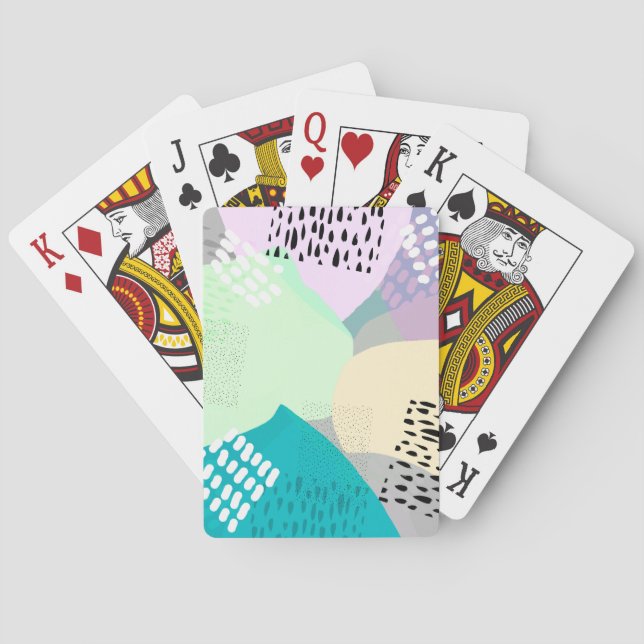 abstract art modern original design artistic  poker cards (Back)
